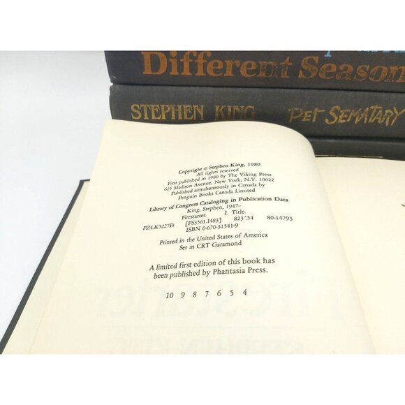 Stephen King-4 Hardback-Pet Semetary-Tommyknockers-Firestarter-Different Seasons - Picture 3 of 10